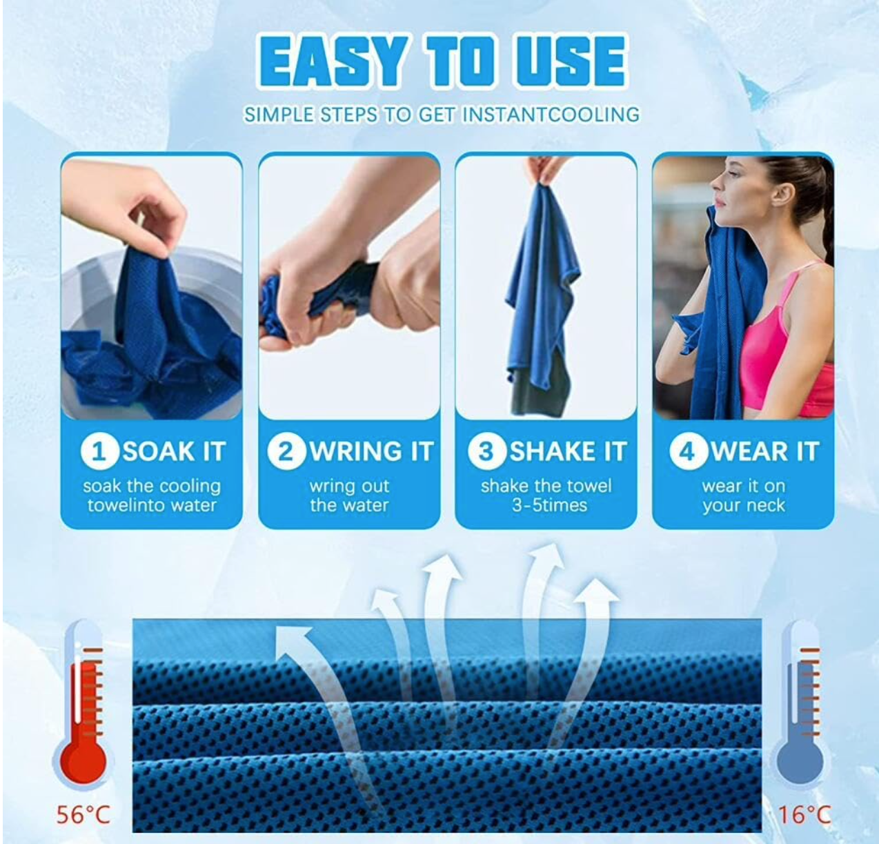 Free Sport Cooling Towel – Microfiber (FREE)